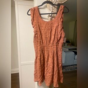 O’NEILL dress. NWT. Coral with open back detail